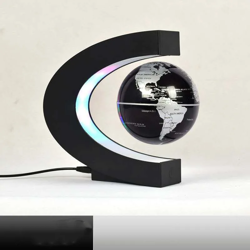 Globe à lévitation magnétique, carte du monde avec lumière LED, prise ue, cadeau Y4UD