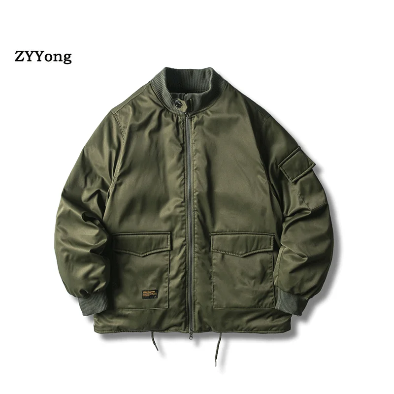 Winter Military Jacket Outwear Men Cotton Padded Flight Bomber Jacket Coat Casual Baseball Jackets Varsity Jackets