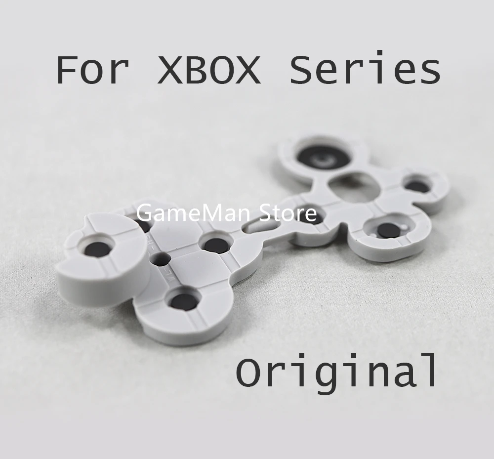 60 Stück Konsolen-D-Pad-Gummiknöpfe für Xbox S X XSX XSS Original grauer Silikon-Leitgummi für Xbox Series S X Controller