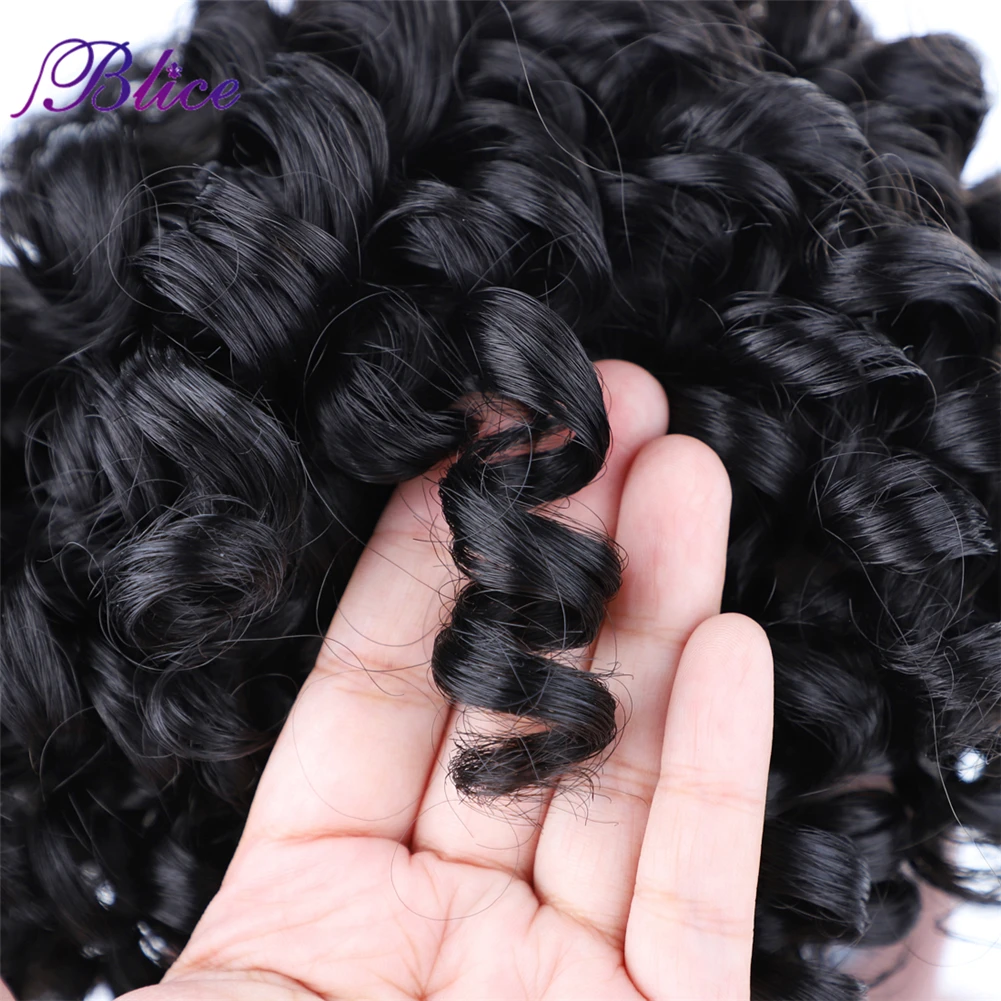 Blice Synthetic Bangs Fake Curly Fringe Clips In Bangs Pure Color With High Temperature Fiber Loose Wave Hairpieces