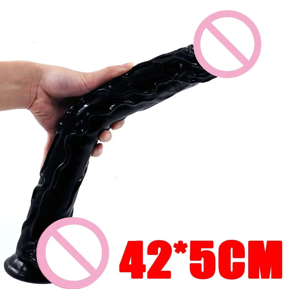 42cm Long Realistic Big Dildo Suction Cup Huge Penis Strap-on Dick Cock Penile Erotic Sex Toys For Women Vagina Alduts Supplies