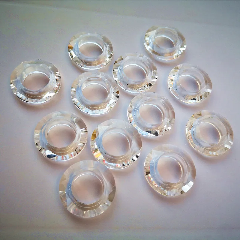 

Top Quality 50pcs/Lot 20MM Clear K9 Crystal Faceted Circle Pendant Glass Ornaments Diy Earrings/ Necklaces Making Accessories