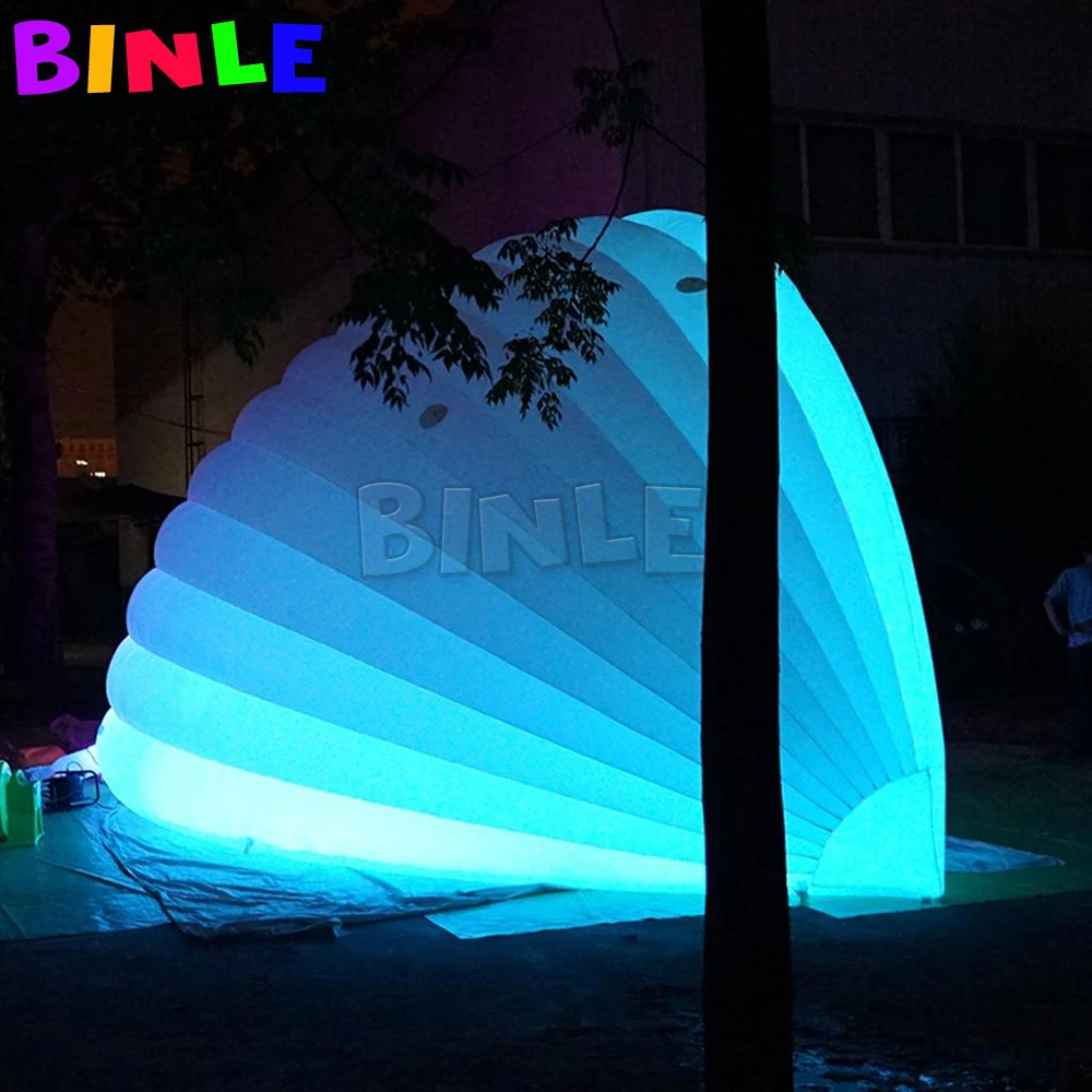 Oxford Cloth Exhibition Led Inflatable Half Dome Tent,Blow Up Air Dj Booth,Igloo Marquee For Party/Show