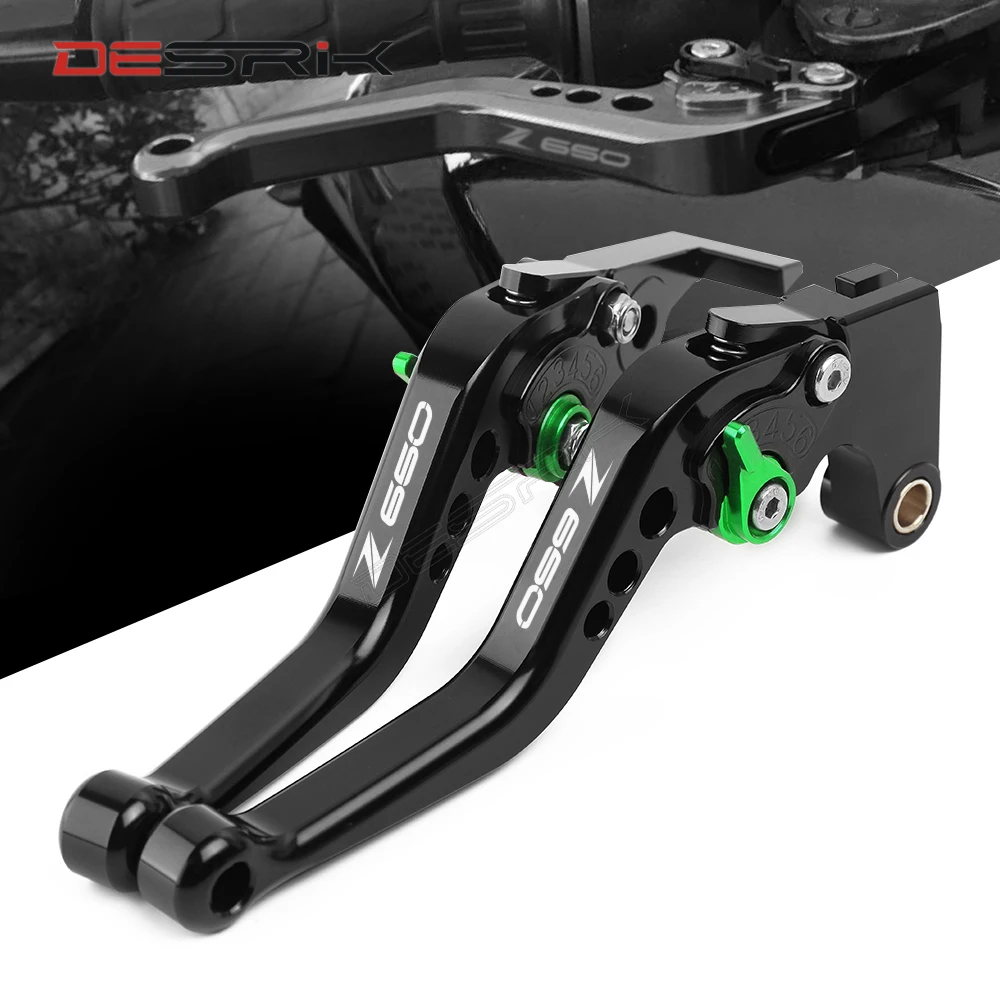 

Short High Quality Motorcycle Brake Clutch Levers For Kawasaki Z650 Z 650 2017 2018 2019 2020 With LOGO