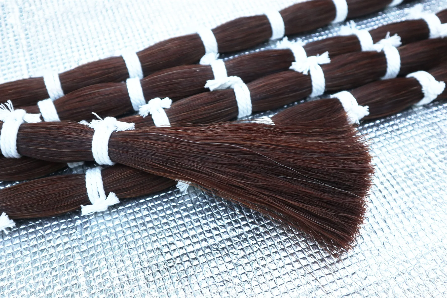 500g White/Black/Brown/Gray Horse Tail Hair Stallion Cello Viola Violin Bow Hair Horsehair High Quality