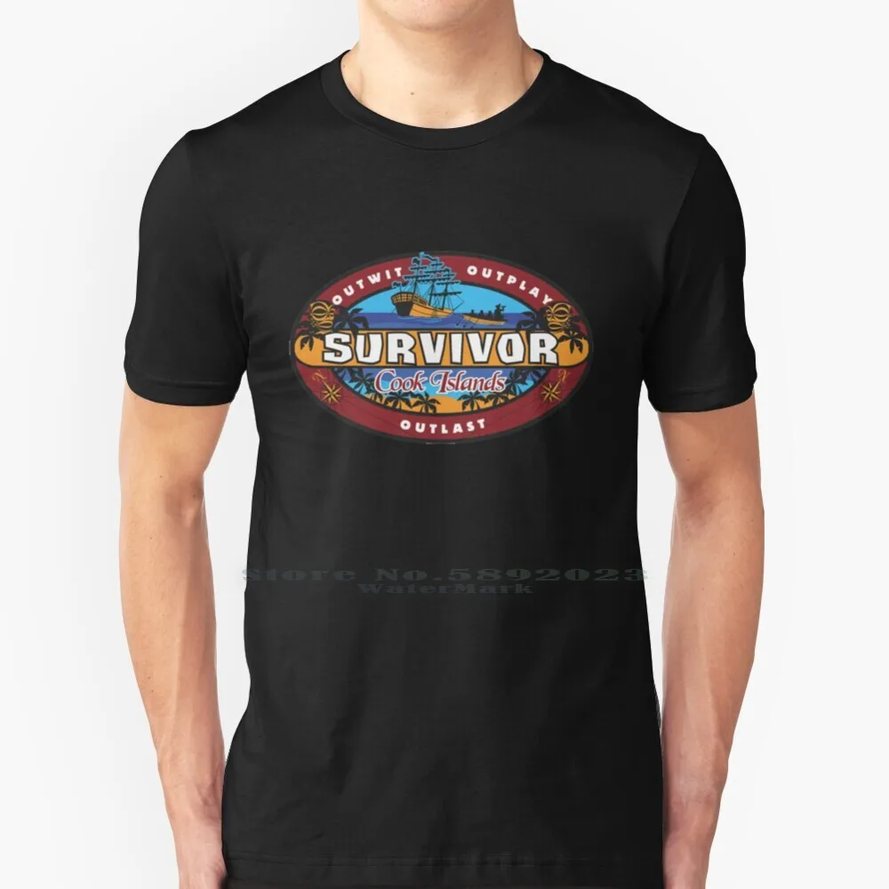 Survivor Cook Islands 100% Cotton T Shirt Cbs Survive Outwit Outplay Outlast Jeff Probst Survivor Tv Show Survivor Season 13