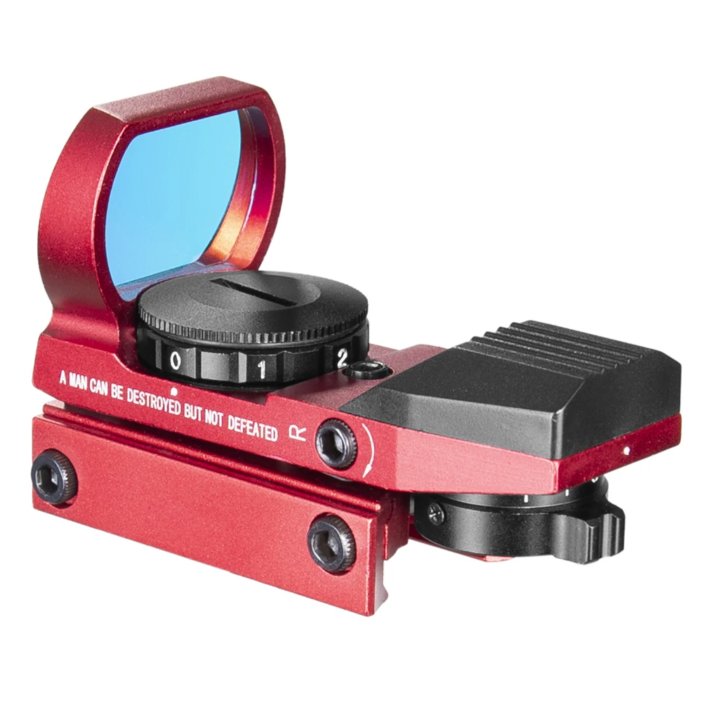 حار 20 مللي متر السكك الحديدية Riflescope الصيد البصريات المجسم ريد دوت البصر منعكس 4 شبكاني التكتيكية نطاق اصطدام البصر الصيد