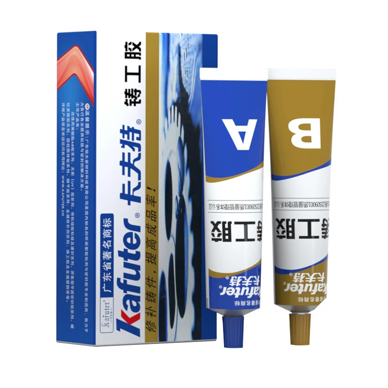 고온 AB 접착제 금속 수리 접착제, 주철 강철 강도 수리 접착제, 방수 투명 빠른 건조, 100g
