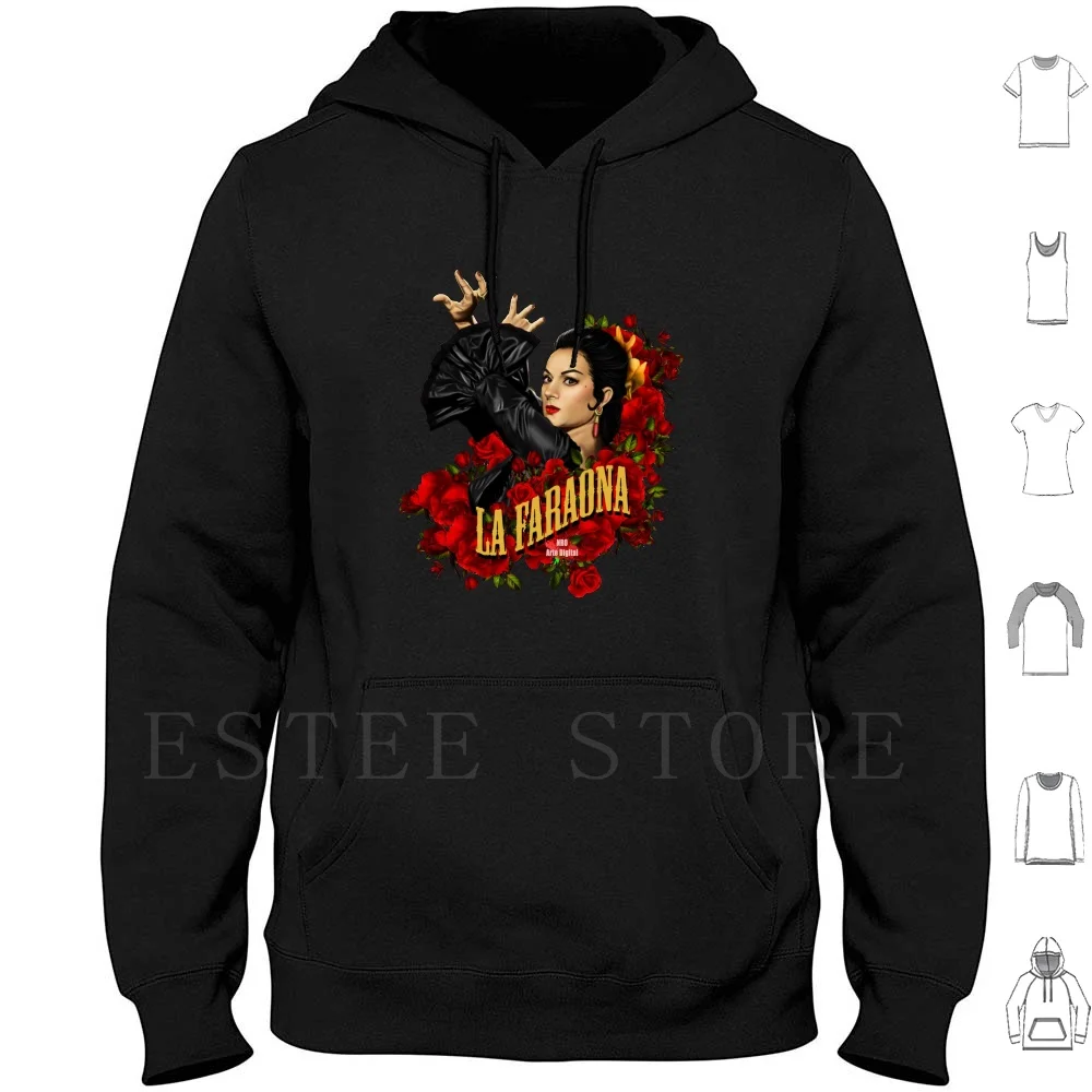 Lola Flores Hoodies Long Sleeve Lola Flores The Pharaoh No Digital Art Lola From Spain Flemish Gypsy The Flowers Spain