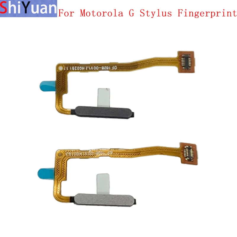 Fingerprint Sensor Home Button Flex Cable Ribbon For Motorola Moto G Stylus 2021 Touch Sensor Flex Replacement Parts