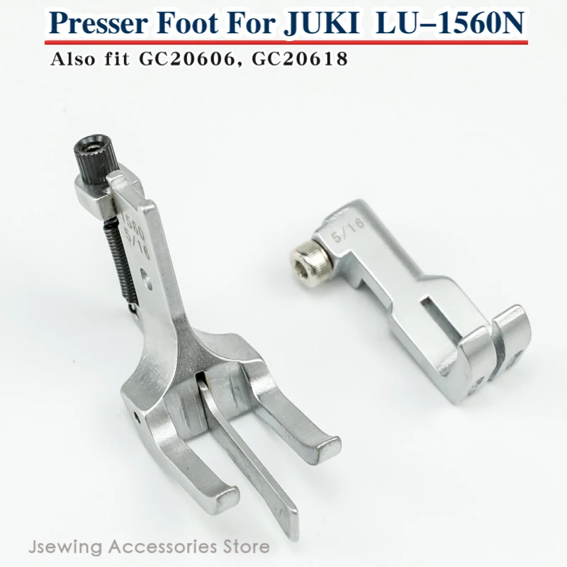 

Walking Foot ASM. Fit JUKI LU-1560N Typical 20606 Highlead 20618 Presser Feet For Industrial Double Needle DU Sewing Machine