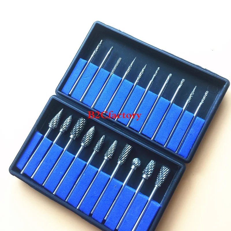 2 Box/20 sztuk Dental stal wolframowa Burs wiertła azotan 2.35mm laboratorium dentystyczne tytanu azotan węglika Burs