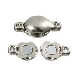 Louleur High Quality Strong Magnetic Clasps For Necklace Bracelets Making Rhodium Plated Buckle Connector