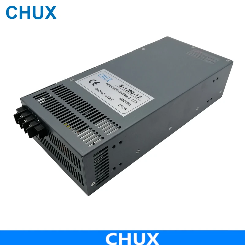 CHUX 1000W 1200W 1500W 2000W Industrial Switching Power Supply  Adjustable Dc  12V 24V 36V 48V 55V 110V 220V 300V 350V DC Smps