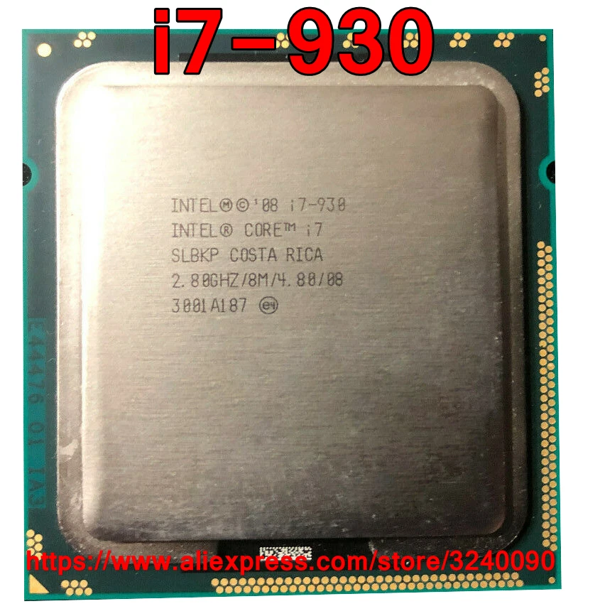 Original Intel CPU Core i7-930 Processor i7 930 2.80GHz 8M 4-cores Socket 1366 free shipping speedy ship out