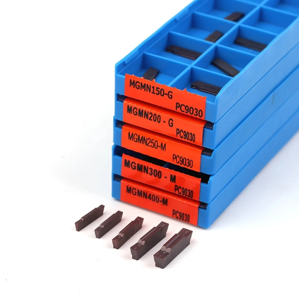 Imagem -03 - Cnc Slotted Carbide Grooving Tool Metal Torneamento Ferramentas Mgmn150 Mgmn200 Mgmn300 Mgmn400 Nc3020 Nc3030 Pc9030 10 Pcs