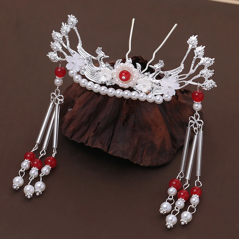 

Super Cheap Handmade Middle Hair Fork Small Tiara Female Fairy Princess Lolita Hairwear Makeup Accessory Hanfu Jewlery Cosplay