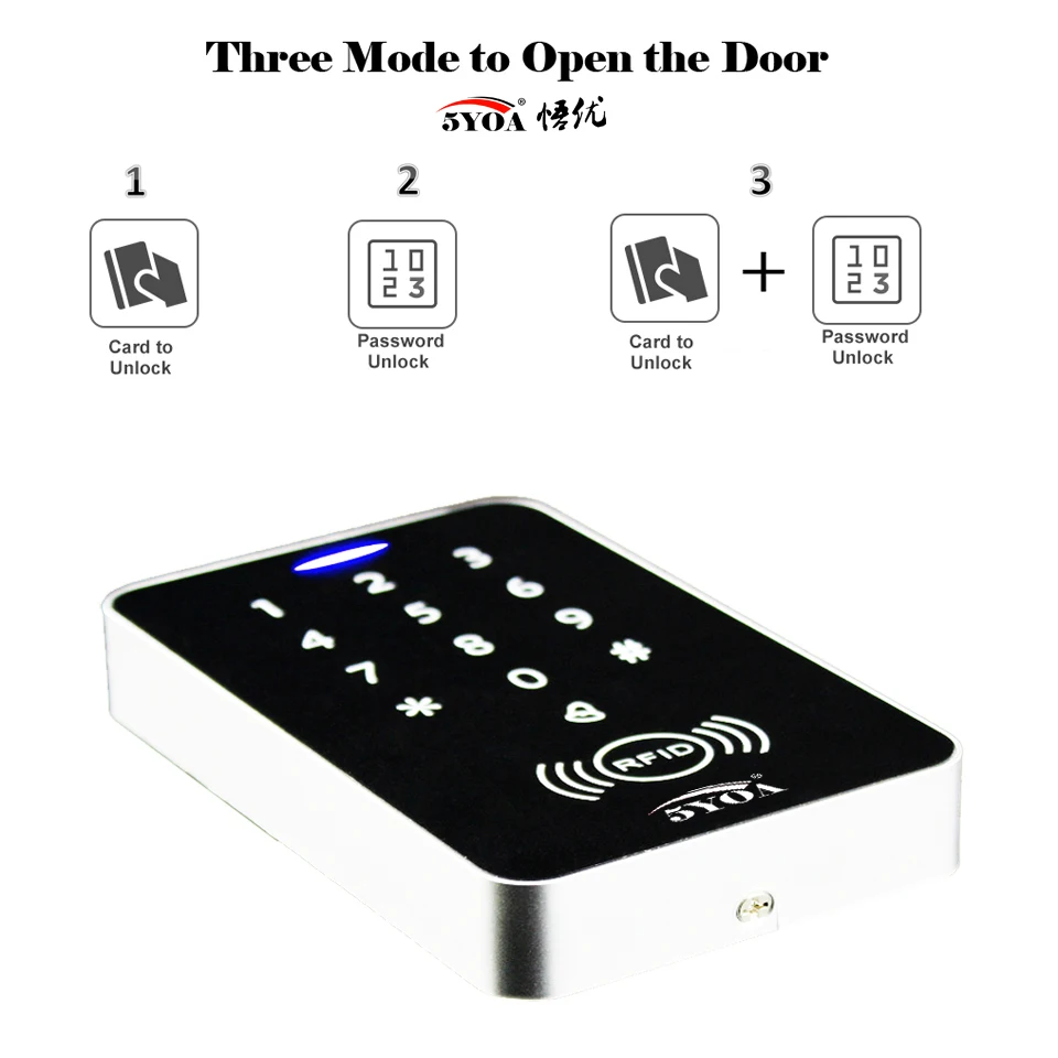 RFID Access Control System Intercom Device Machine Electronic Door Lock Smart Garage Gate Opener Electric Digital