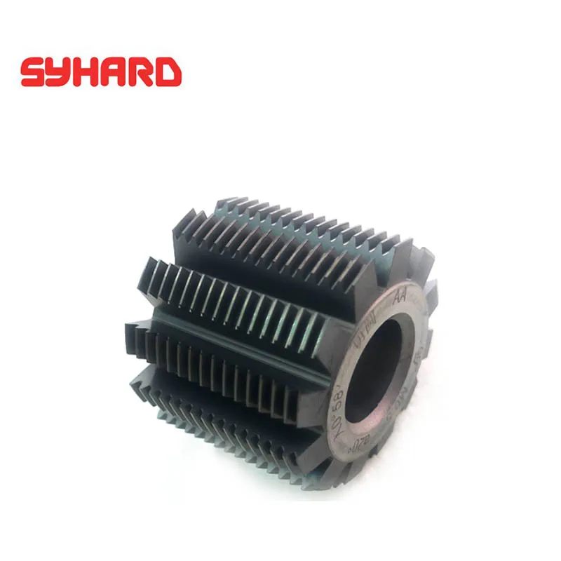 PA20 Solid Carbide Gear Hob Tungsten Tool Gear Cutter Hob 0.2M 0.3M 0.4M 0.5M-2.0M Outer Diameter 25/32mm Inner Hole 8mm