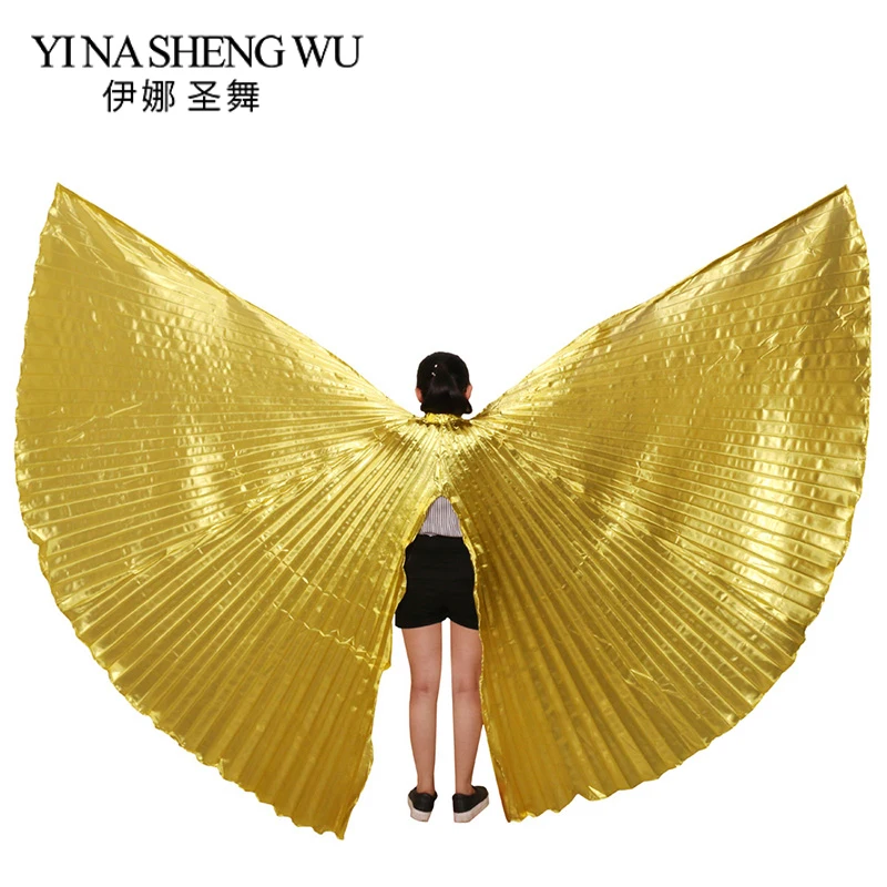 Open Split Style Adult Egyptian Isis Wings Belly Dance Wings Women Dance Accessories Belly Dance Wings Without Sticks 8 Colors