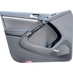 4pcs Microfiber Leather Door Armrest Cover For VW Tiguan 2008 2009 2010 2011 2012 Interior Door Panel Armrest Cover Trim