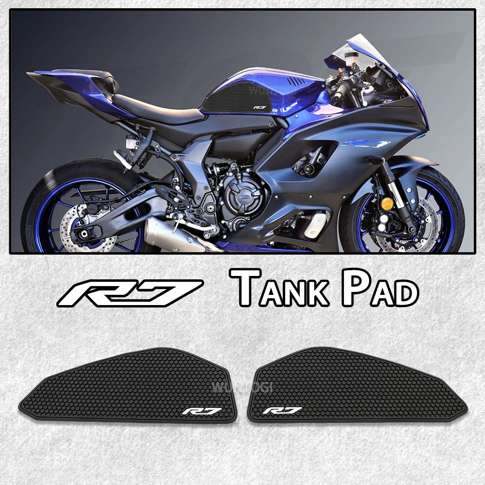 R7 Fuel Tank Pad for Yamaha YZF R7 YZFR7 2021 2022 NEW Gas Tank Pad Knee Grip Traction Pad Tank Protector Stickers Nonslip Decal