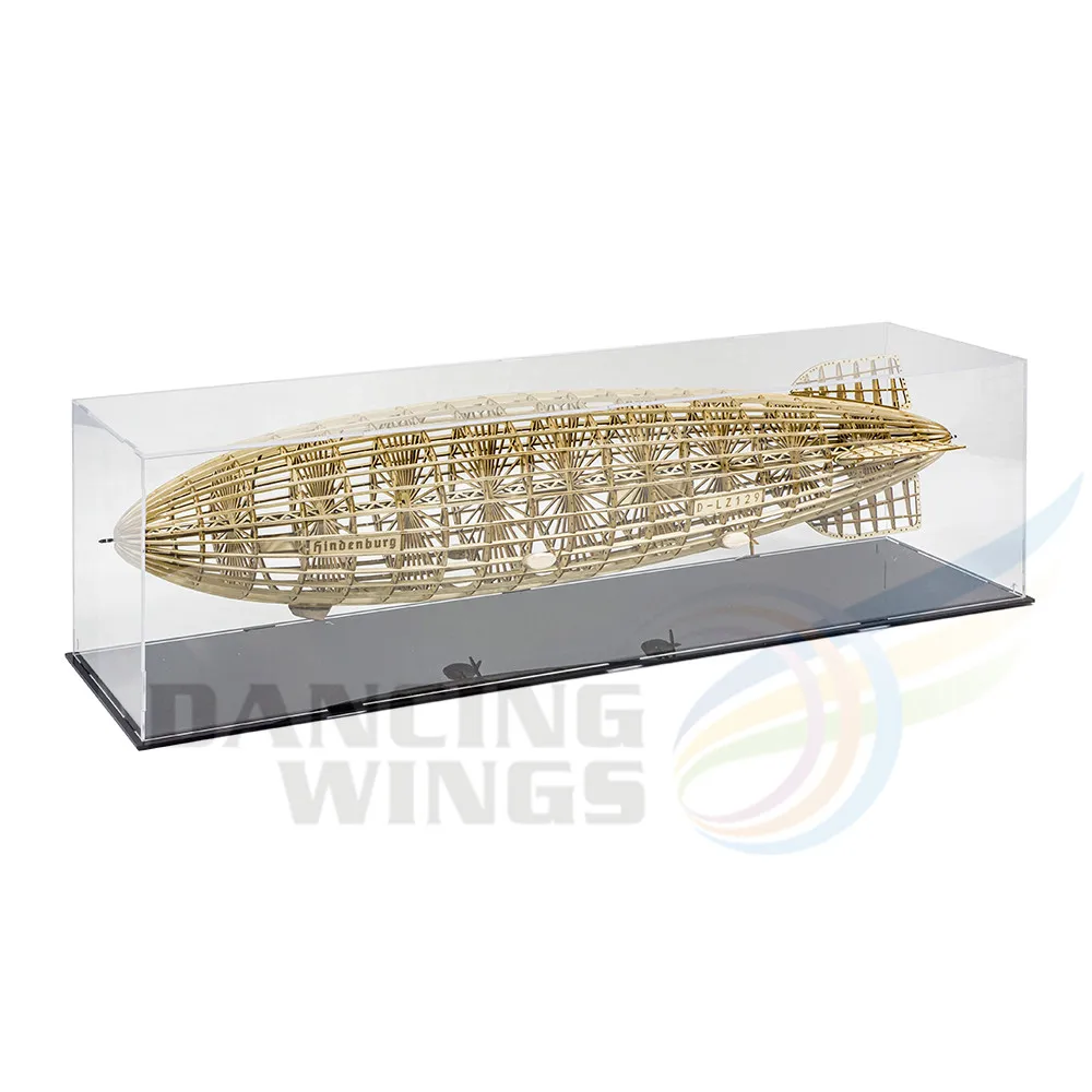 2021 New DIY Static Model Building Model 1:453 LZ-129 Hindenburg Zeppelin Airship 540mm Length Wooden Toys Building Toys Gift RC