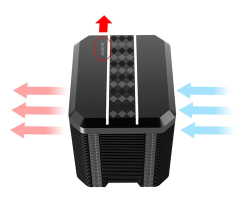 Imagen 2 del producto ALSEYE M90 CPU ventilador enfriador PWM 90mm 4 pines 4 enfriador de tubo de calor compatible con placa base X99 para LGA115x1366 2011 AM2 + AM3 + AM4