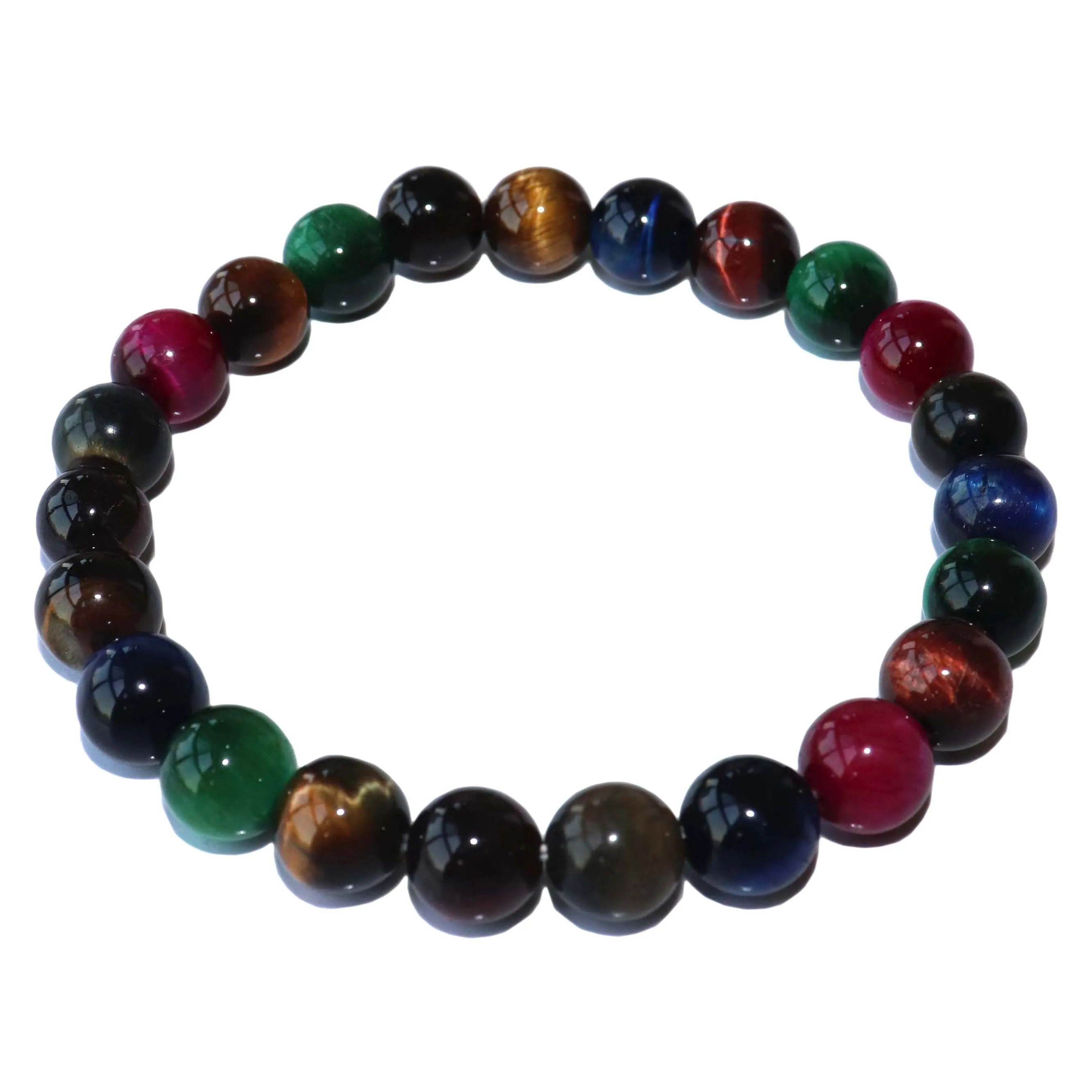 Alta calidad 6, 8, 10 MM piedra Natural lapislázuli pulseras con cuentas para mujeres y hombres pulsera de energía de moda regalo de joyería elástica