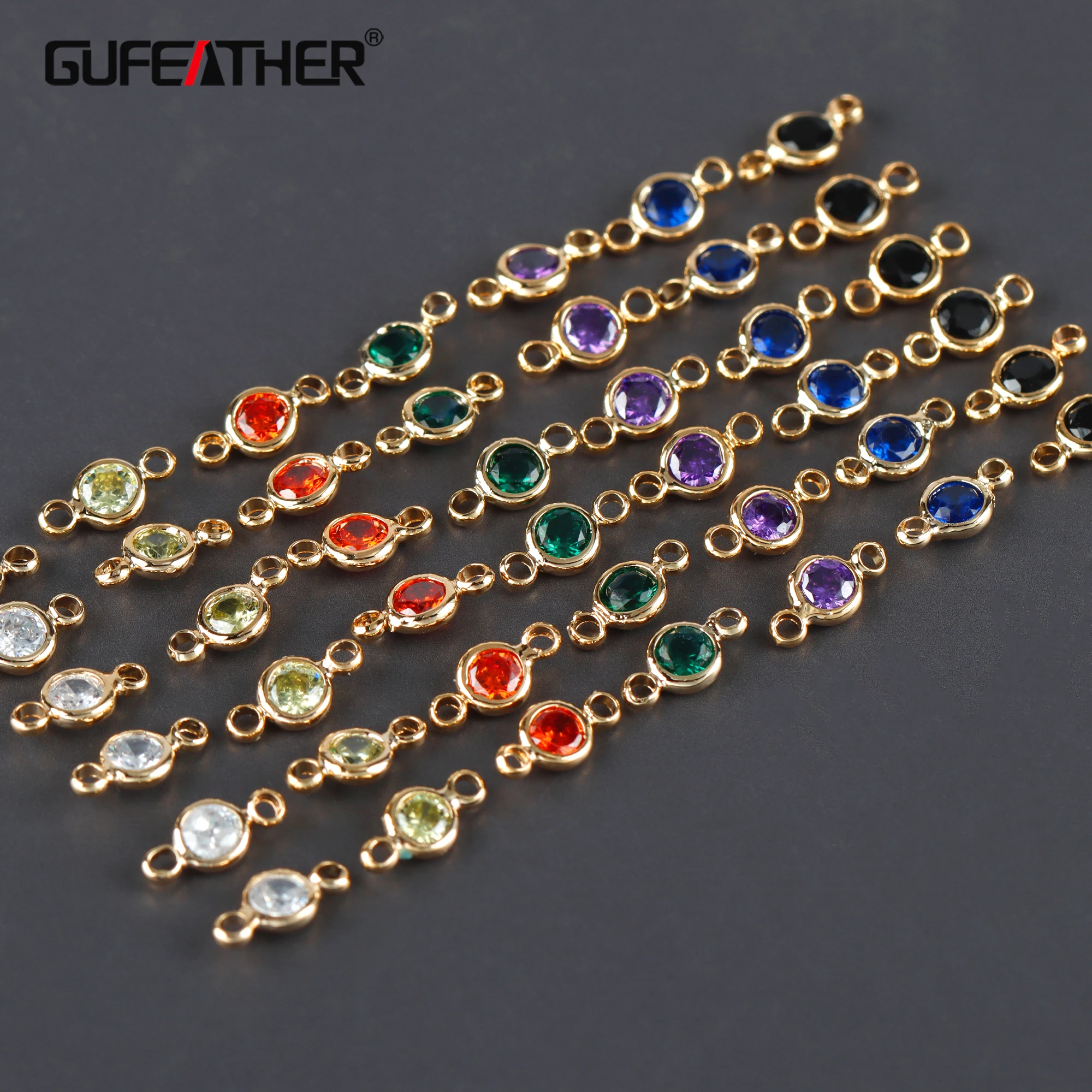 

GUFEATHER M972,jewelry accessories,pass REACH,nickel free,18k gold plated,copper,zircons,jewelry making,diy earrings,20pcs/lot