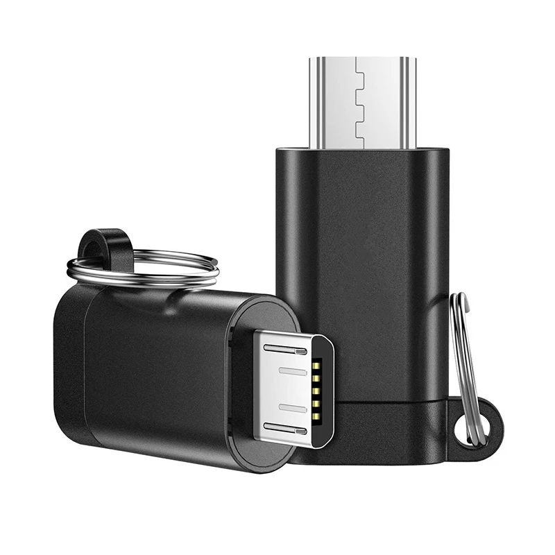 Adaptador USB tipo C a Micro USB hembra a macho, convertidor para Xiaomi, Samsung, Cable de datos