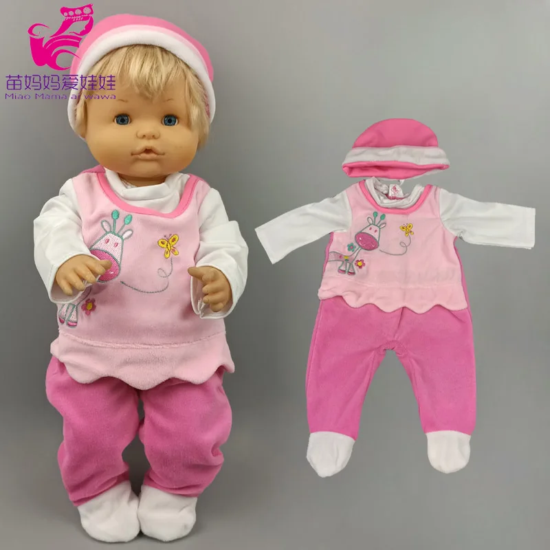 38 Cm Baby Doll Clothes  for 17 Inch Nenuco Ropa Y Su Hermanita 40cm Doll Outfit