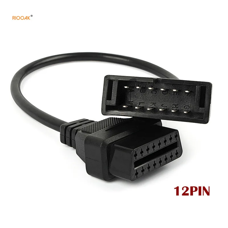 

For GM Vehicles auto scanner adapter Auto Diagnostic Connector OBDII OBD 2 Connector Adapter for GM 12 Pin GM12 to 16 Pin Cable