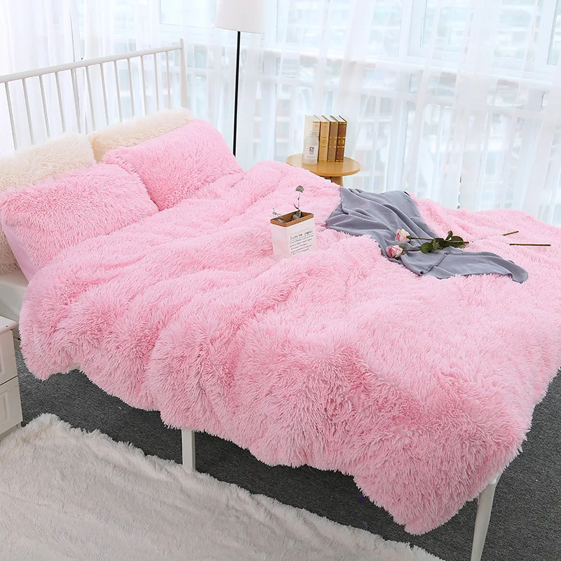 BeddingOutlet Shaggy Throw Blanket Super Soft Plush Bed Cover Fluffy Faux Fur Blanket Fleece Blankets for Beds Couch Sofa manta