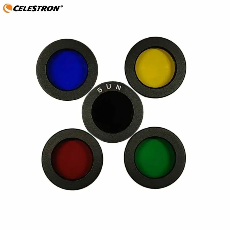 1.25Inch Telescope Kit Sun Nebula Moon Filter Set Astronomical Telescope Oculare 5Pcs Different Colors