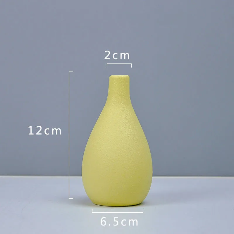 Flower Vase Imitation Ceramic Flower Pot Decoration Home Plastic Vase