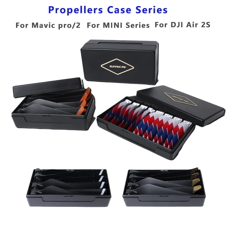 For DJI Mini SE Plastic Propeller Blade Storage Box Anti-fall Protection Box For DJI Mavic Mini/Mini2/Mavic 2/Air 2S Accessories