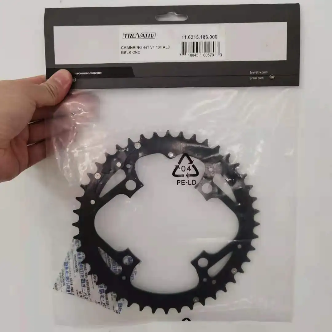 SRAM  Truvativ MTB Chainring 44T, BCD104, 4-Arm - Black / Grey, 11.6215.186.000 / 11.6215.094.000