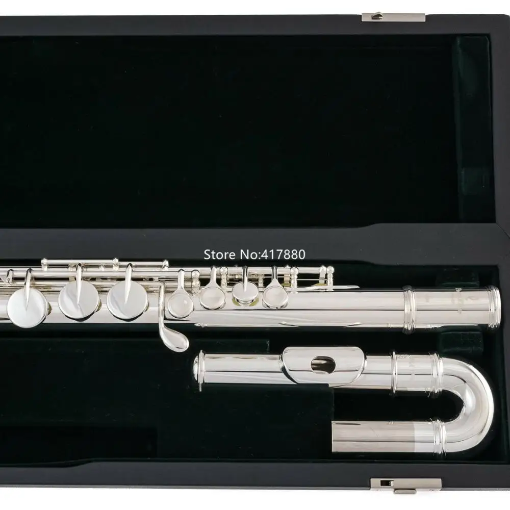 Hot Selling Pearl Alto Flute PFA-206EU G Tune 16 Closed Hole Keys Sliver Plated with case free shipping