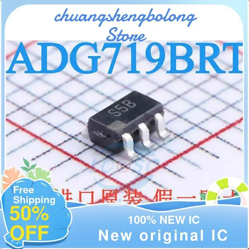 

10PCS ADG719BRT SOT23-6 ADG719BRTZ ADG719 S5B New original IC