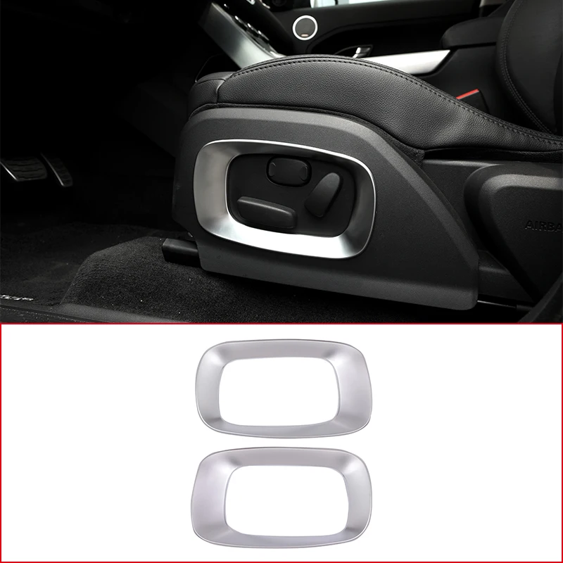 

ABS Chrome Car Seat Side Frame Cover Decorative Sequins Trim For Land Rover Range Rover Evoque 2012-2018 Interior Accessories