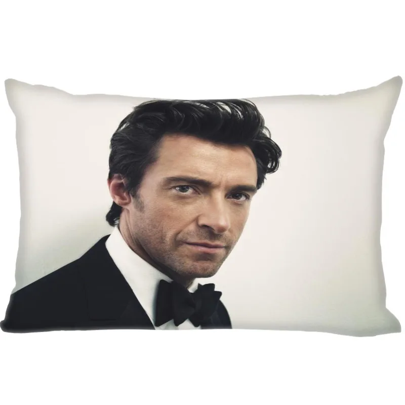 Nice Hugh Jackman Pillowcase 45x35cm(One Side) New Rectangle Zipper Print Throw Wedding Decorative Pillowcase Cover