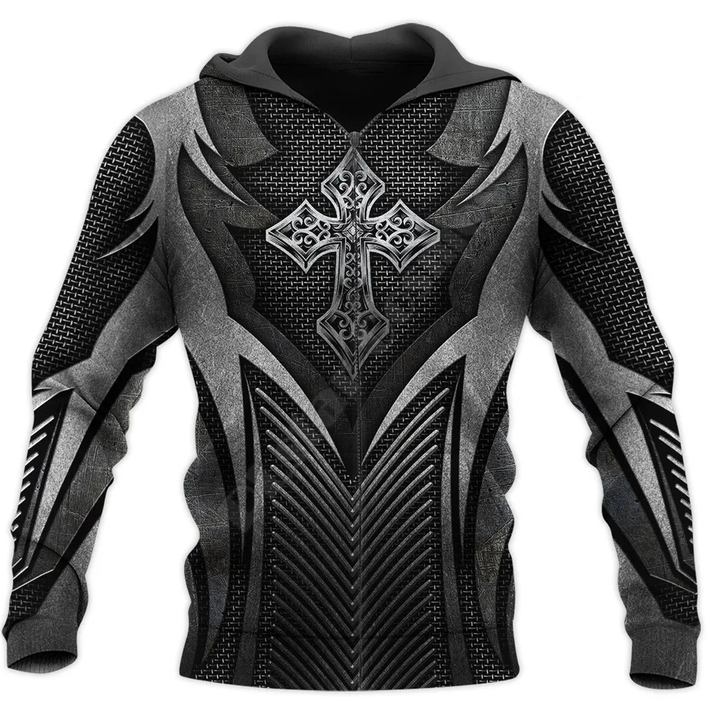 Irish Armor Warrior Chainmail 3D Printed hoodies Sweatshirt zipper hoodies women For men Pullover Cosplay Costumes 01