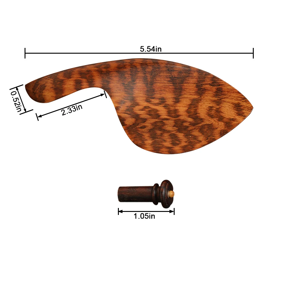BATESMUSIC 4/4 New 1 set 4/4 Violin Pegs violin parts, Excellent violin old snake wood Accessories AAA level