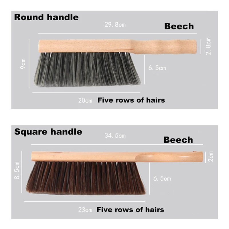 Soft Fur Bed Brush Dust Removal Brush Bed Sweeping Brush Long Handle Bristles Bed Cleaning Brush Sofa Dust Brush Cleaning Tools