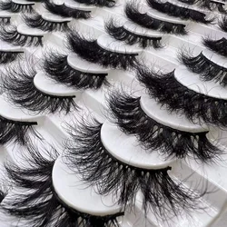 LEHUAMAO Makeup 3D Mink Lashes 100% Cruelty free Handmade 3D Mink Lashes Full Strip Lashes Soft False Eyelashes Makeup Lashes