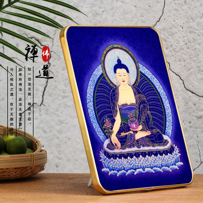 Pharmacist-Buddha portrait, new style, rounded corner, Buddha Hall worship portrait, decorative photo frame