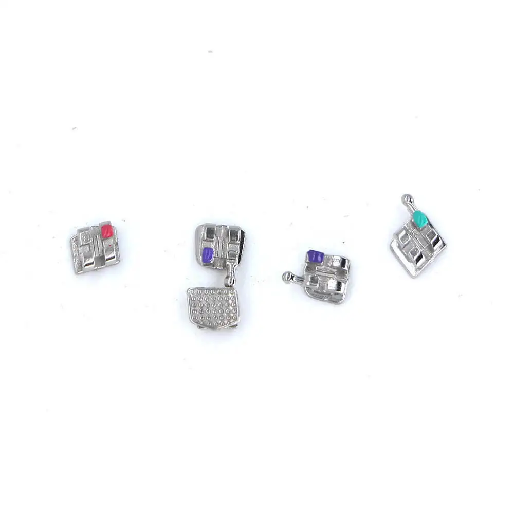 Dental Teeth Brackets Metal 1 Pack Orthodontic Braces Mini MBT 022 345 Hook Dentistry Tool Roth Dentist Materials