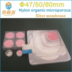 50 Pcs Lot Microporous Membrane Filter Nylon Diameter 47MM 50MM 60MM Micro Filter Membranes  Pore Size 0.22/0.45/0.8/1/5Um