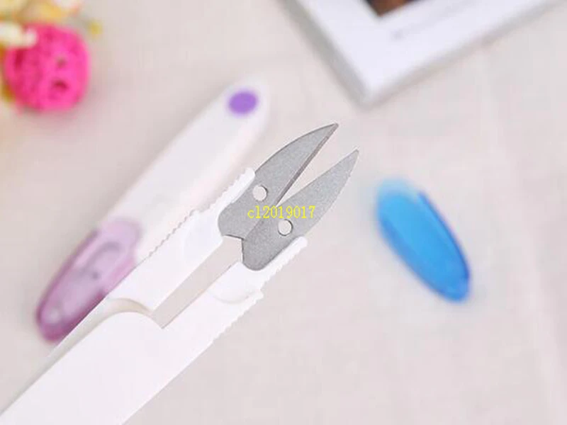 

500pcs Cross-stitch scissors Sewing Mini Tool Embroidery Home Clipper Snip Tailor Thread Household Transparent Cover